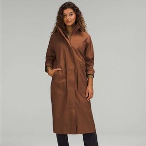 Lululemon long waterproof rain jacket